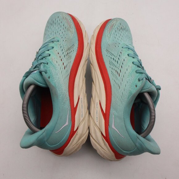 Hoka One One Clifton 8 Women's Size 9.5 B Teal 1119394 Athletic Running Shoes - Picture 6 of 9